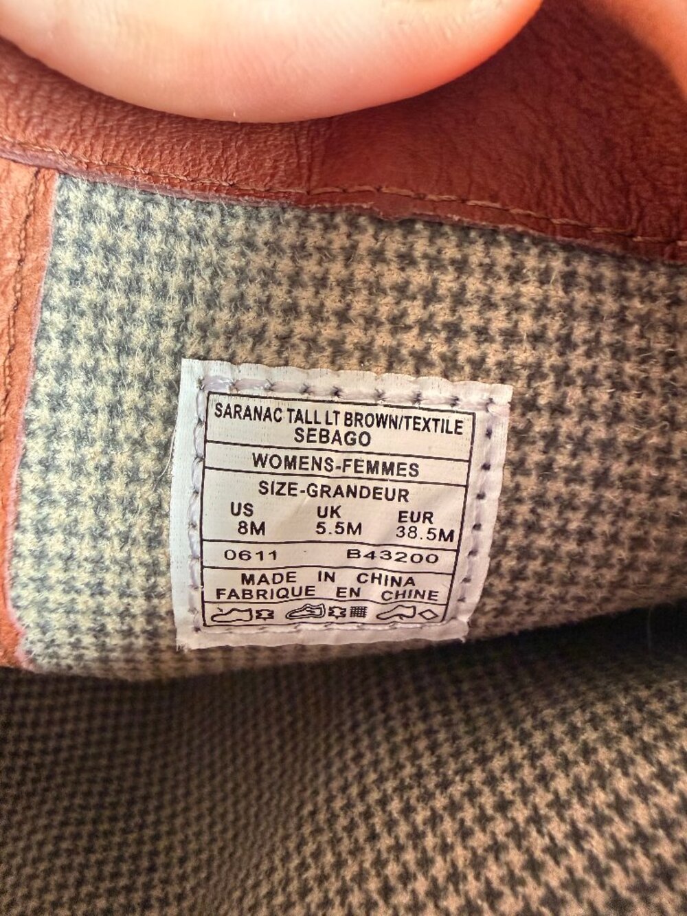 Sebago | Saranac Tall Waterproof Leather Boots | Size 8 - Picture 14 of 14
